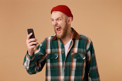التعامل مع العميل الغاضب