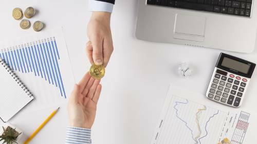 البيتكوين داخل المتاجر